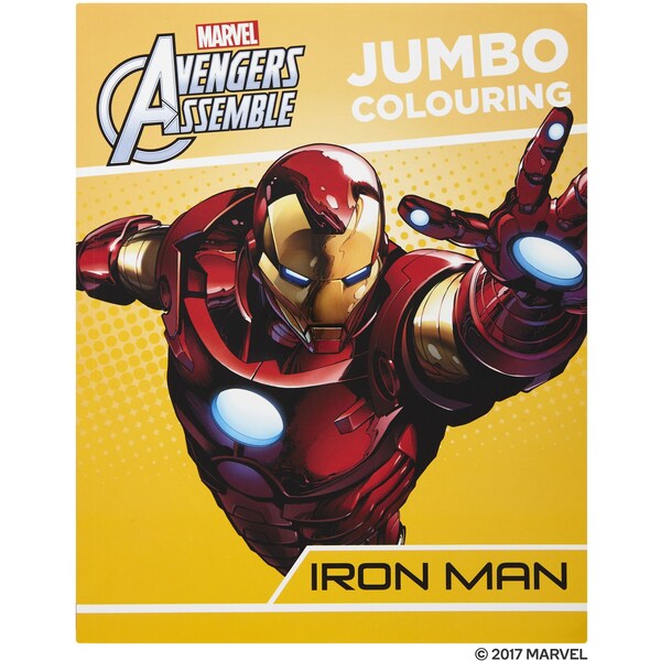 Marvel Heroes Super Disc Jumbo Colouring Book Iron Man Each