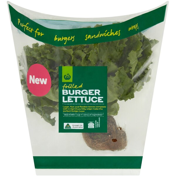 Woolworths Frilled Burger Lettuce Each