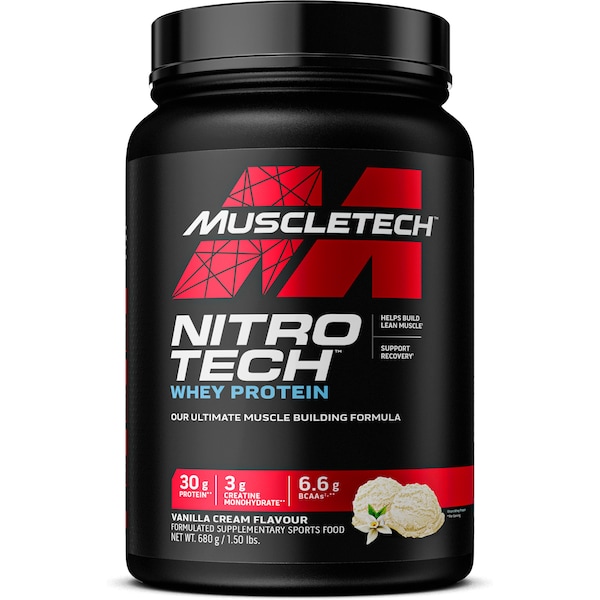 Muscle Tech Nitro Tech Whey Protein Vanilla Cream Flavour 680g
