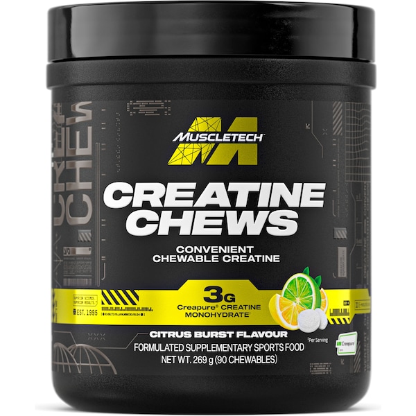 Muscle Tech Creatine Chews Citrus Burst 90 pack