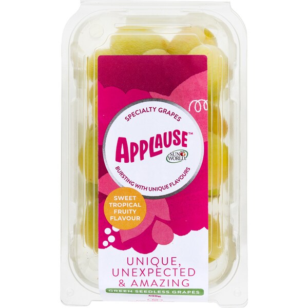 Applause White Grapes 400g