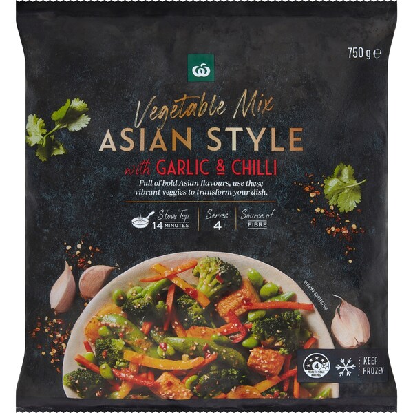 Woolworths Asian Style Vegetable Mix 750g