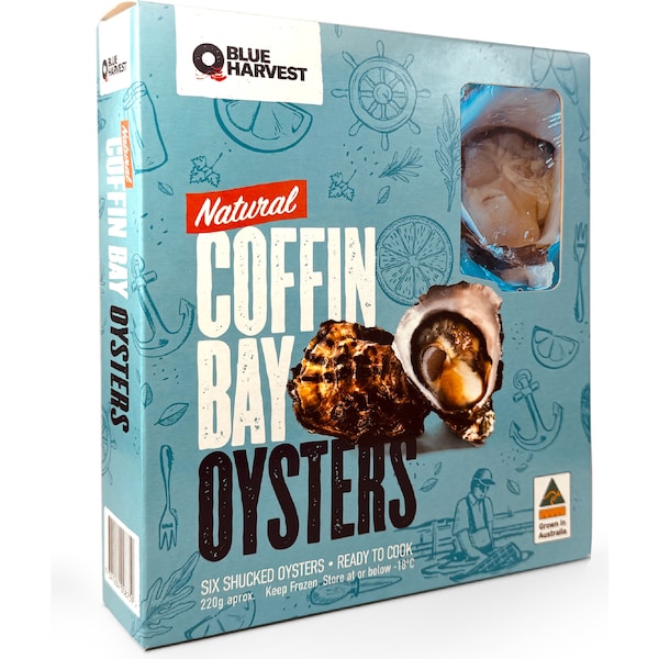 Blue Harvest Natural Coffin Bay Oysters 6 pack