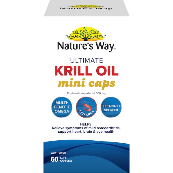 Nature's Way Ultimate Krill Oil Mini Soft Capsules 60 pack