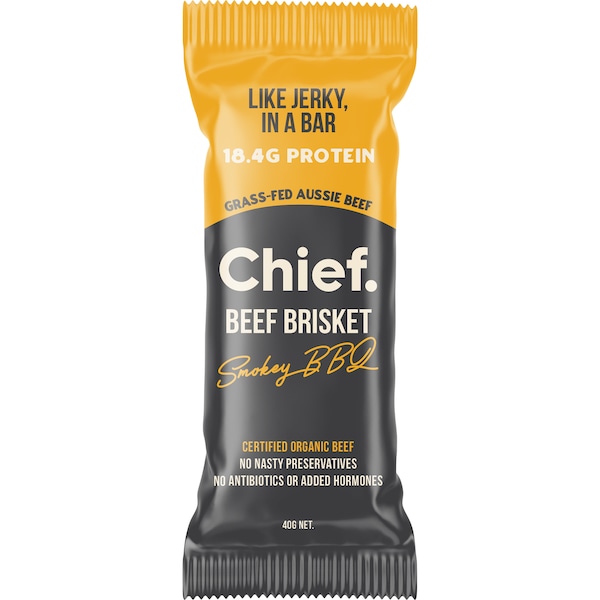 Chief Beef Brisket Smokey BBQ Bar 40g