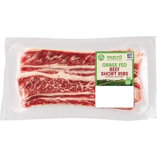 Macro Grass Fed Beef Short Ribs 600g - 1.2kg