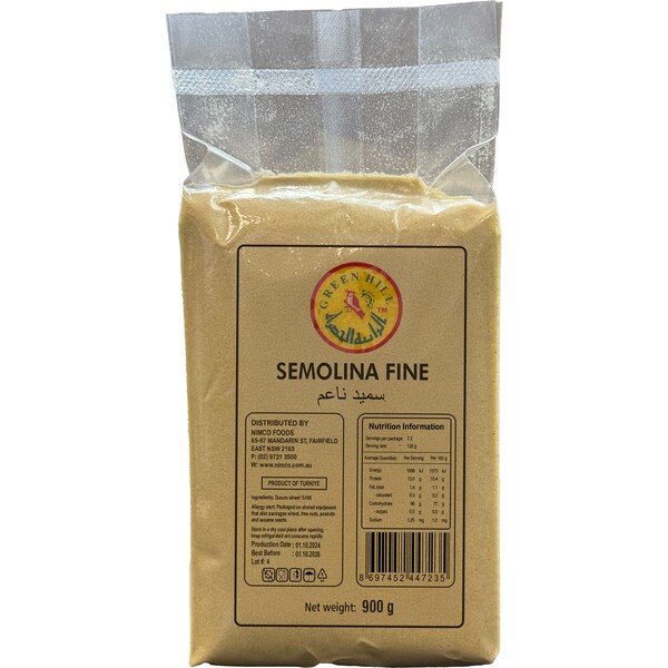 Green Hill Semolina Fine 900g