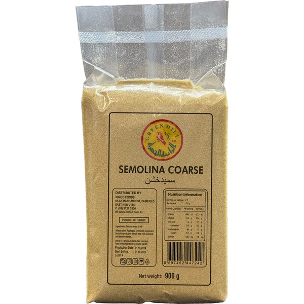 Green Hill Semolina Coarse 900g