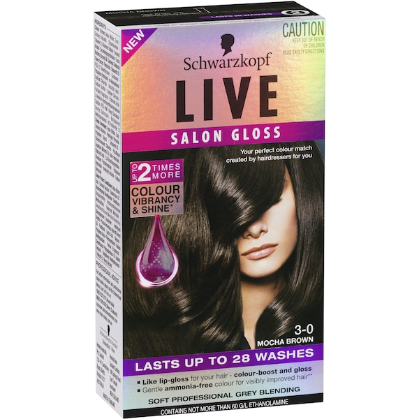 Schwarzkopf Live Salon Gloss Mocha Brown 3.0 Each