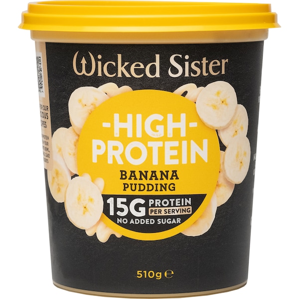 Wicked Sister High Protein Banana Pudding 510g