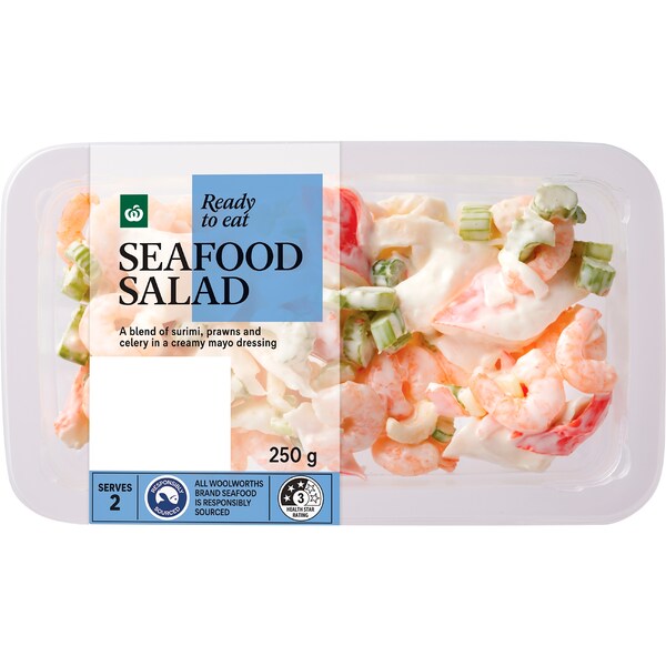 Woolworths Ready To Eat Seafood Salad 250g