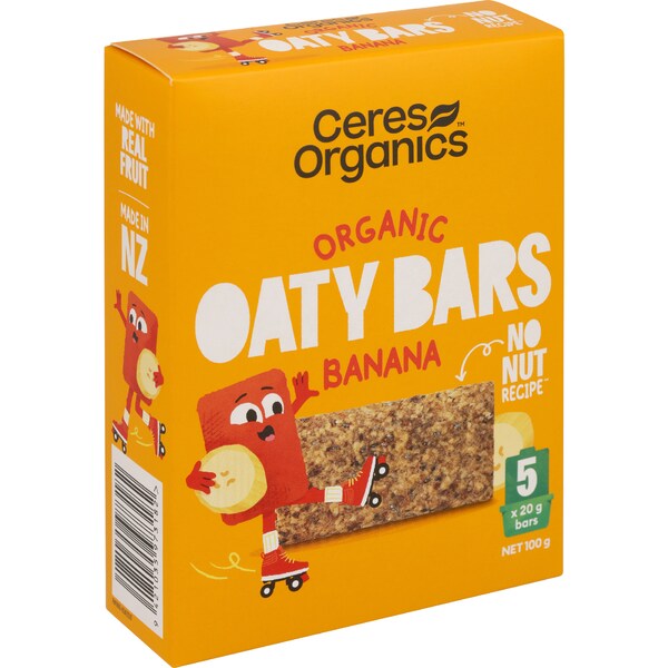 Ceres Organics Oaty Bars Banana 5 pack