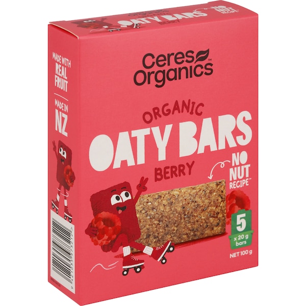 Ceres Organics Oaty Bars Berry 100g