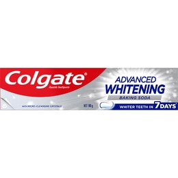 Colgate Advanced Whitening Toothpaste With Baking Soda 180g – Woolworths