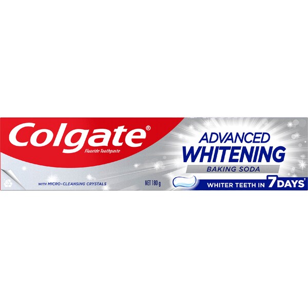 Colgate Advanced Whitening Toothpaste With Baking Soda 180g