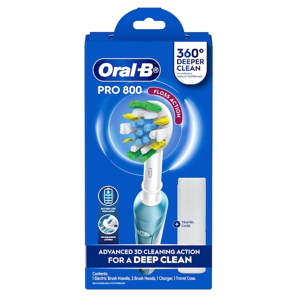 Oral-B Pro 800 Electric Toothbrush Floss Action Set each