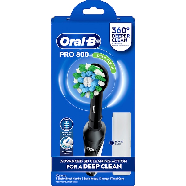 Oral-B Pro 800 Electric Toothbrush Cross Action Set each