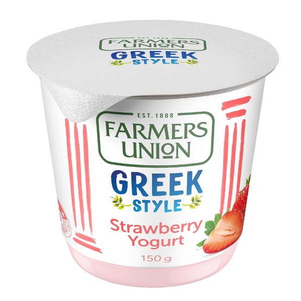 Farmers Union Greek Style Yogurt Strawberry 150g