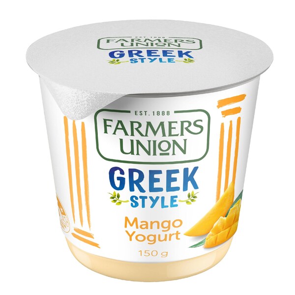 Farmers Union Greek Style Yogurt Mango 150g