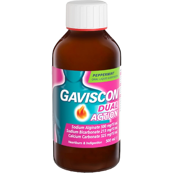 Gaviscon Dual Action Liquid Peppermint 500mL