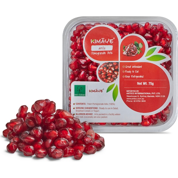 Kimaye Fresh Pomegranate Arils Punnet 75g