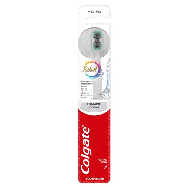 Colgate Toothbrush Total Foaming Clean Medium each