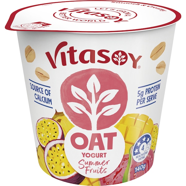 Vitasoy Oat Yoghurt Summer Fruits 140g