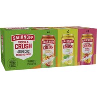 Smirnoff Crush Mixed Cans Cans