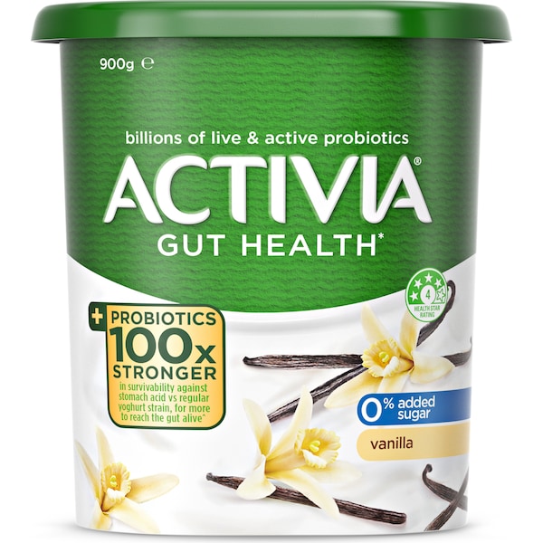 Activia Probiotic Yoghurt Vanilla 900g