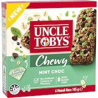 Uncle Tobys Chewy Muesli Bars Mint Chocolate 6 Pack