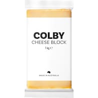 White Label Colby Cheese Block