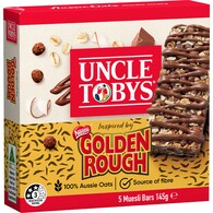 Uncle Tobys Muesli Bars Inspired By Golden Rough 5 Pack