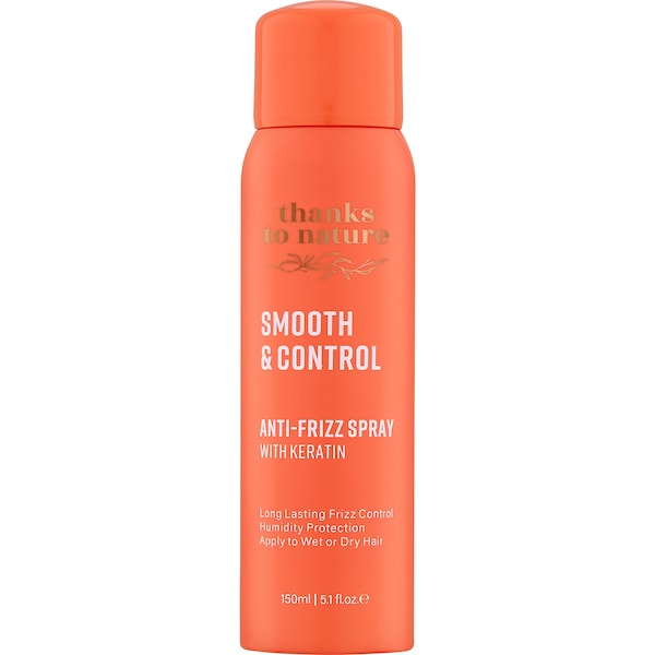Thanks To Nature Smooth & Control Anti Frizz Hair Spray With Keratin 150mL