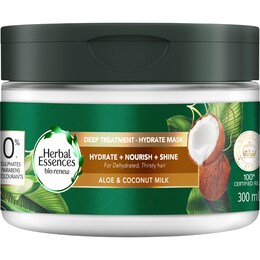 Herbal Essences Deep Treatment Hydrate Mask Aloe & Coconut Milk 300mL – Woolworths