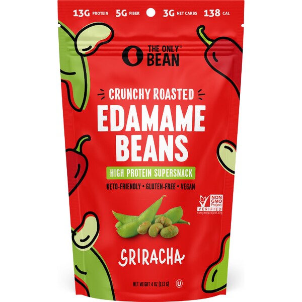 The Only Bean Roasted Edamame Beans Sriracha 113g