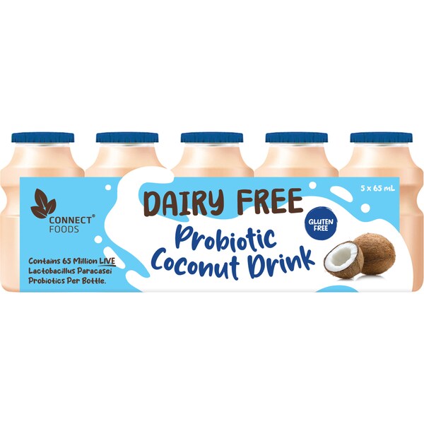 Connect Foods Probiotic Coconut Drink 65mL x 5 pack