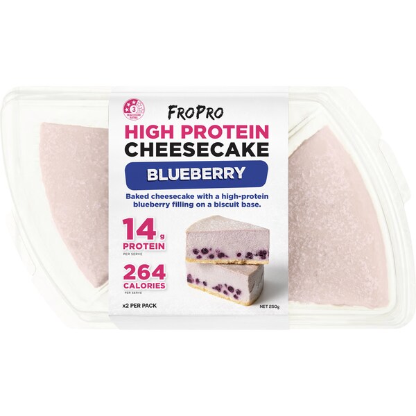Fropro High Protein Cheesecake Blueberry 2 Pack 250g