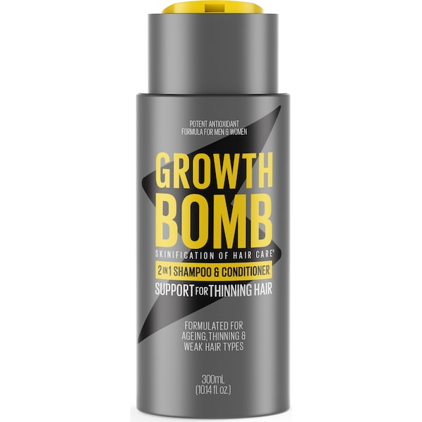 Growth Bomb 2 In 1 Shampoo & Conditioner Support For Thinning Hair 300mL