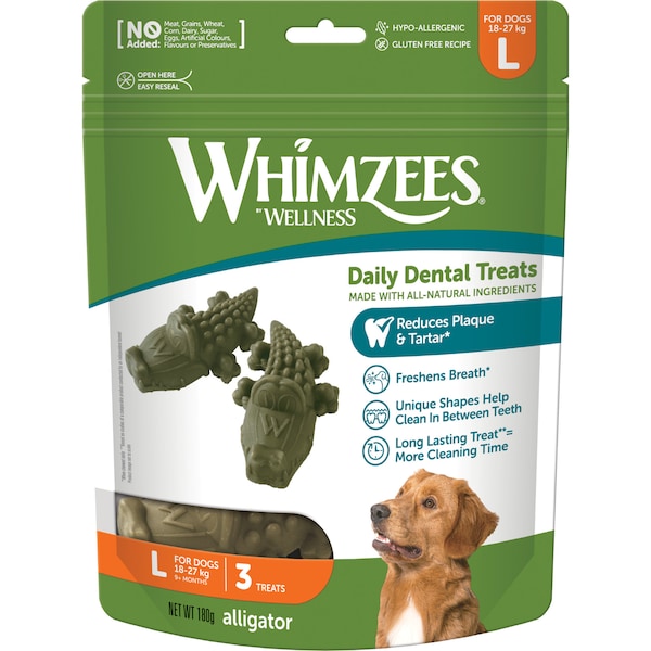 Whimzees Wellness Daily Dental Treats Large 3 pack