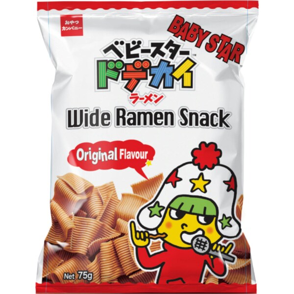Baby Star Wide Ramen Snack Original 75g