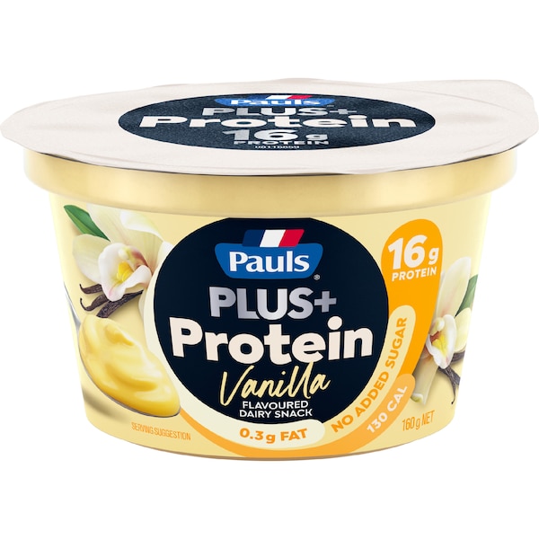 Pauls Plus Protein Dairy Snack Vanilla 160g
