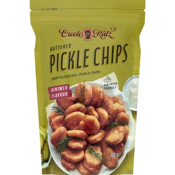 Creole Katz Battered Pickle Chips 300g | Woolworths