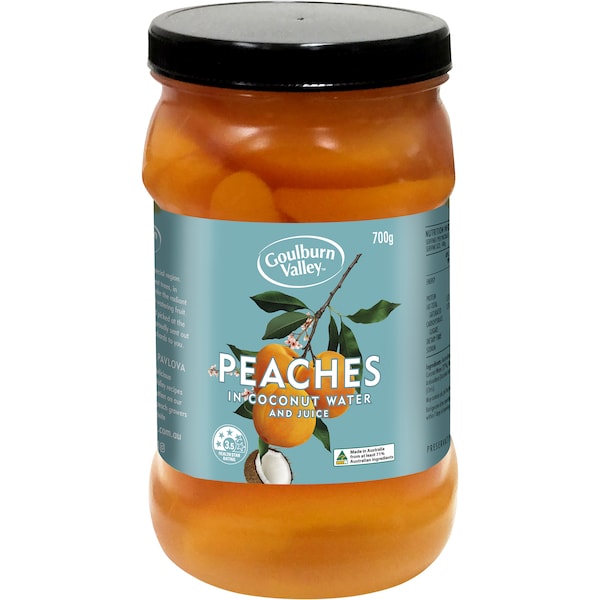 Goulburn Valley Peaches In Coconut Water 700g