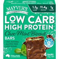 Mayver's Low Carb High Protein Bars Choc Mint Biscuit