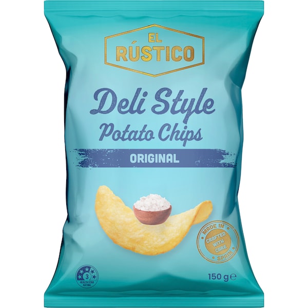 EL RUSTICO Deli Style Potato Chips Original 150g