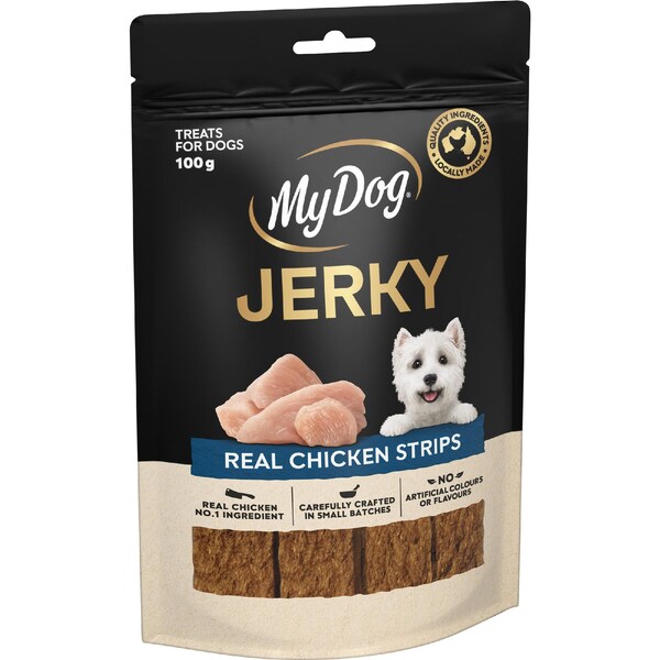 My Dog Jerky Real Chicken Strips Dog Treats 100g
