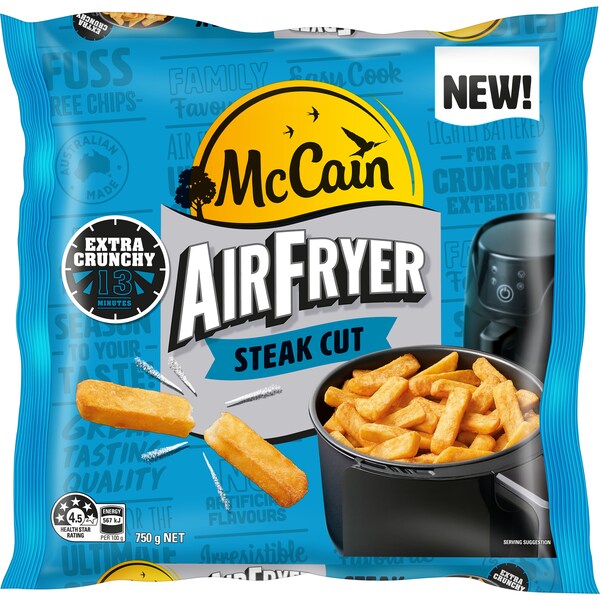 McCain Air Fryer Steak Cut 750g
