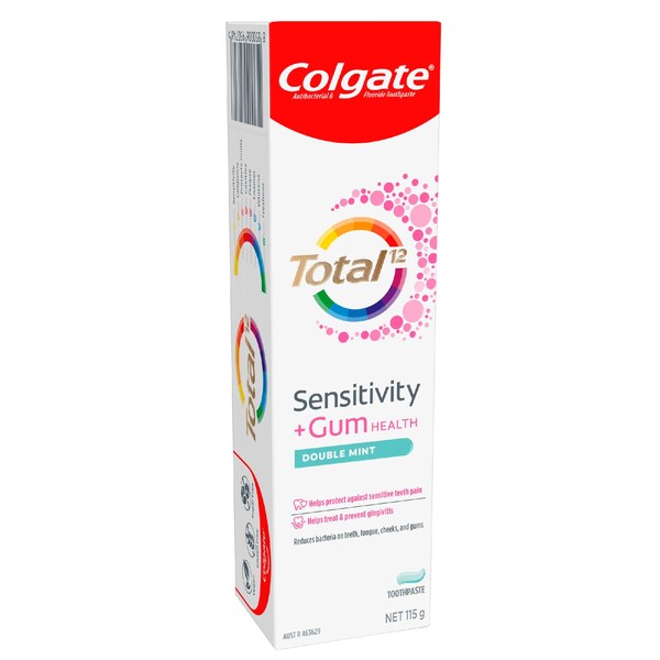 Colgate Total Toothpaste Sensitivity Gum Health Double Mint 115g