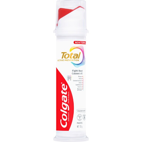Colgate Total Active Prevention Original Pump Toothpaste 130g