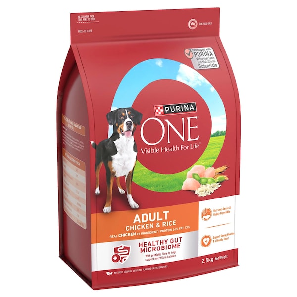 Purina One Adult Chicken & Rice Dry Dog Food 2.5kg